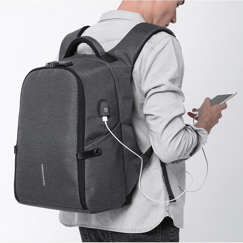 Fashion Large Capacity Men's Travel Laptop Backpack with USB - Blue Force Sports