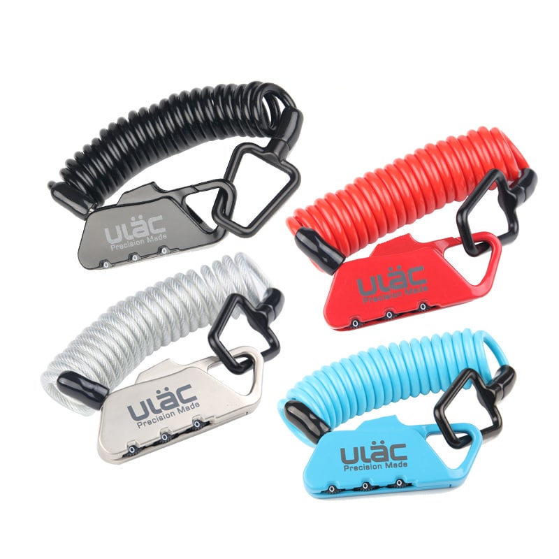 Mini Anti-Theft Helmet Cable Lock - Blue Force Sports
