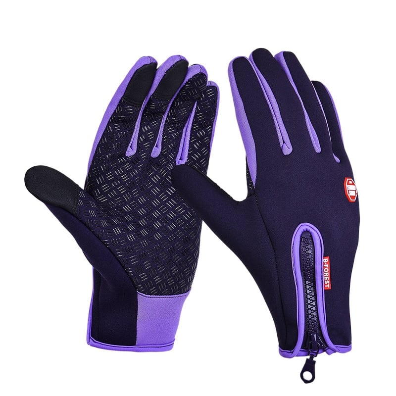 Anti-Slip Warm Touchscreen Cycling Gloves - Blue Force Sports