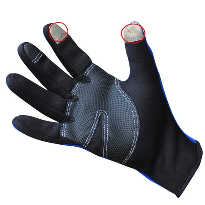 Thermal Bike Gloves - Blue Force Sports