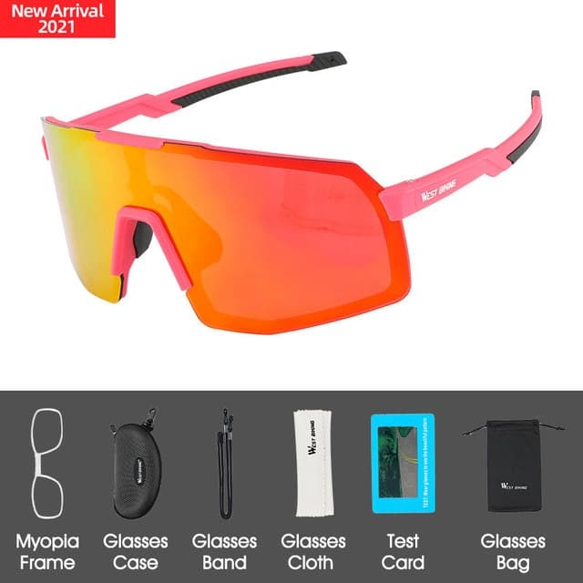 Cycling Unisex Polarized Glasses - Blue Force Sports