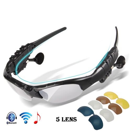Unisex Cycling Glasses with Bluetooth - Blue Force Sports