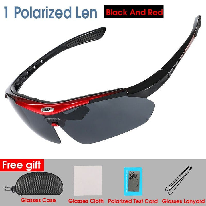Windproof Anti-fog Polarized Cycling Glasses - Blue Force Sports