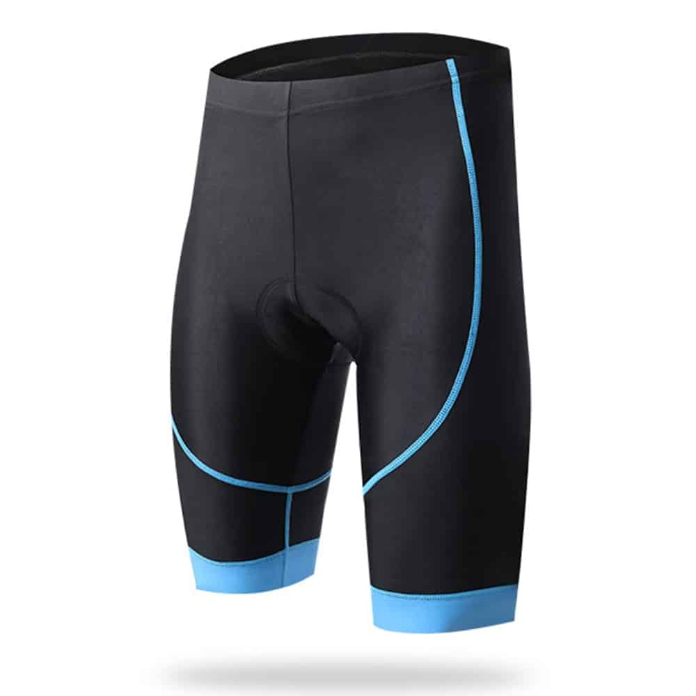 Comfortable Elastic Men's 3D Padded Cycling Shorts - Blue Force Sports