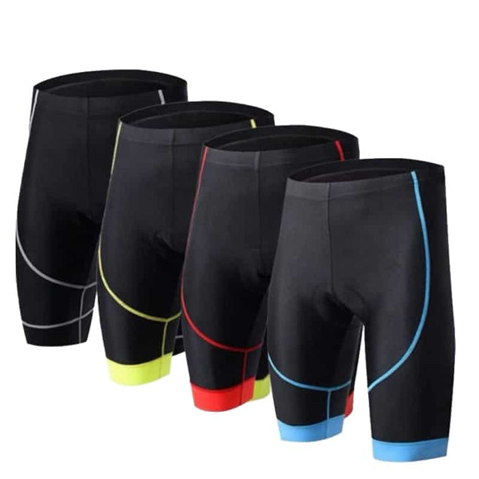 Comfortable Elastic Men's 3D Padded Cycling Shorts - Blue Force Sports