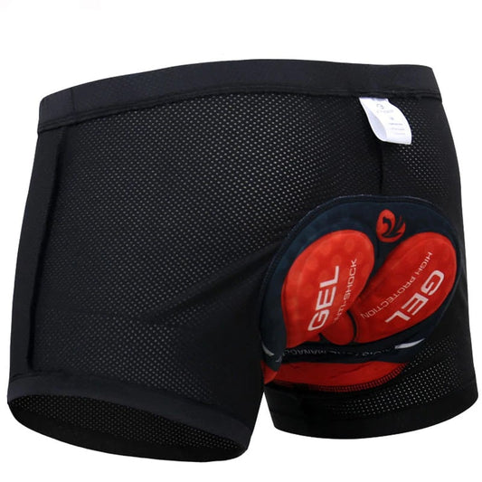 5D Gel Padded Shockproof Cycling Underwear Shorts - Blue Force Sports