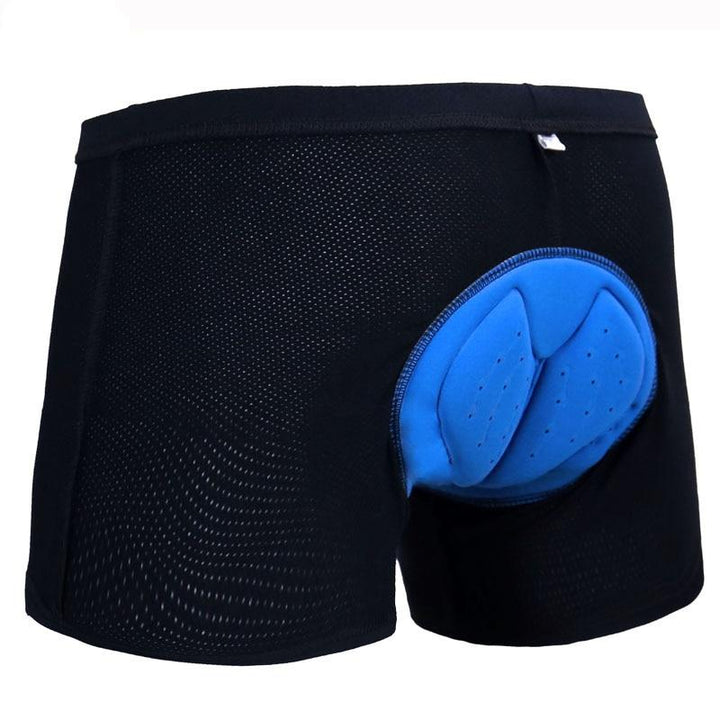 5D Gel Padded Shockproof Cycling Underwear Shorts - Blue Force Sports