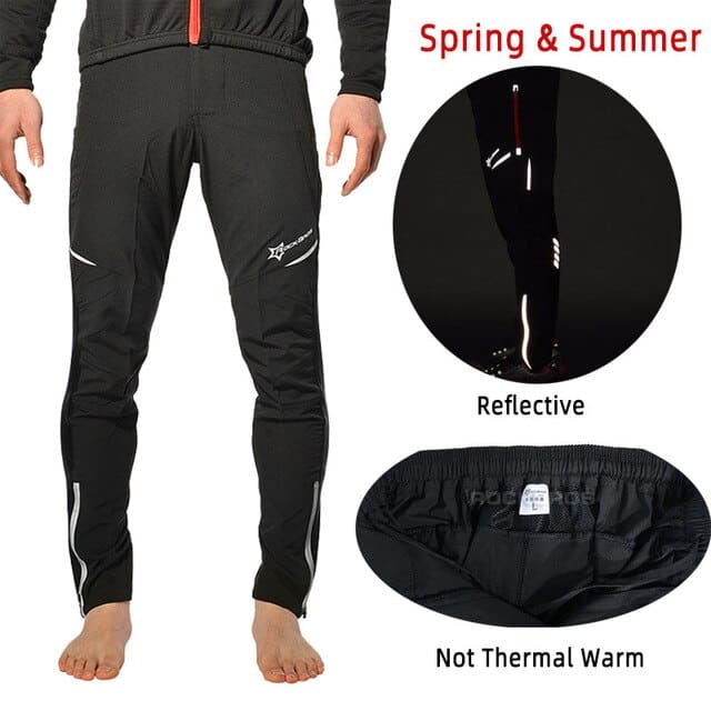 Summer Breathable Men's Polyester Cycling Pants - Blue Force Sports