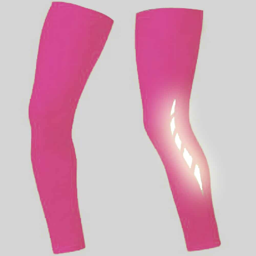 Reflective Detail Leg Warmers - Blue Force Sports