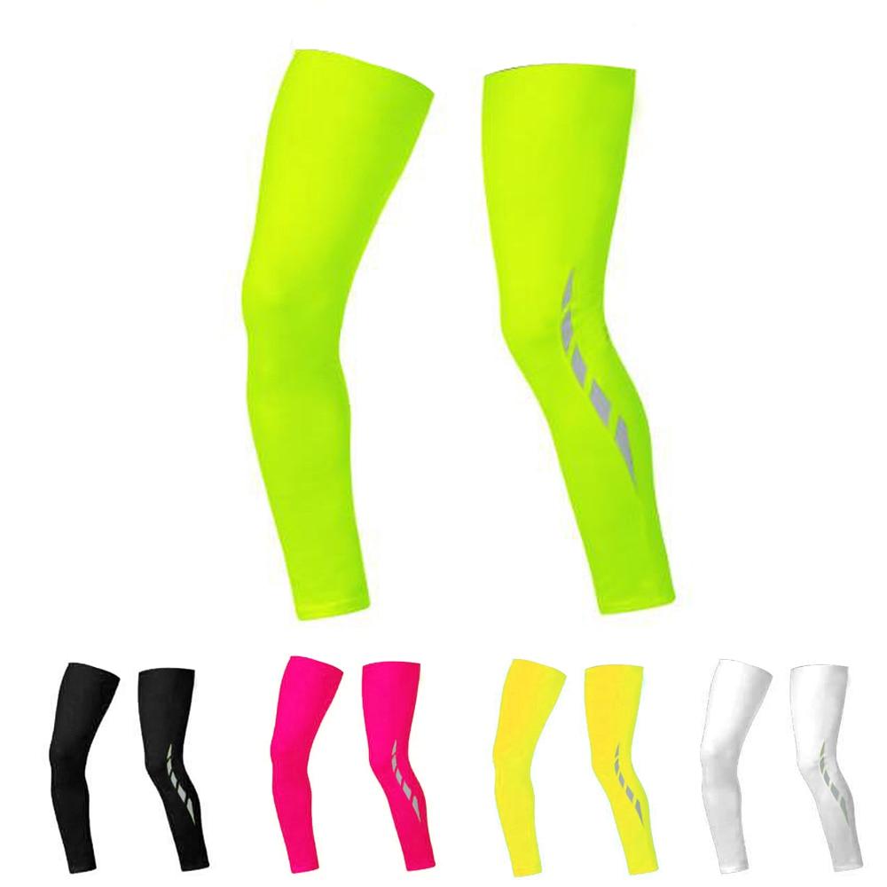Reflective Detail Leg Warmers - Blue Force Sports