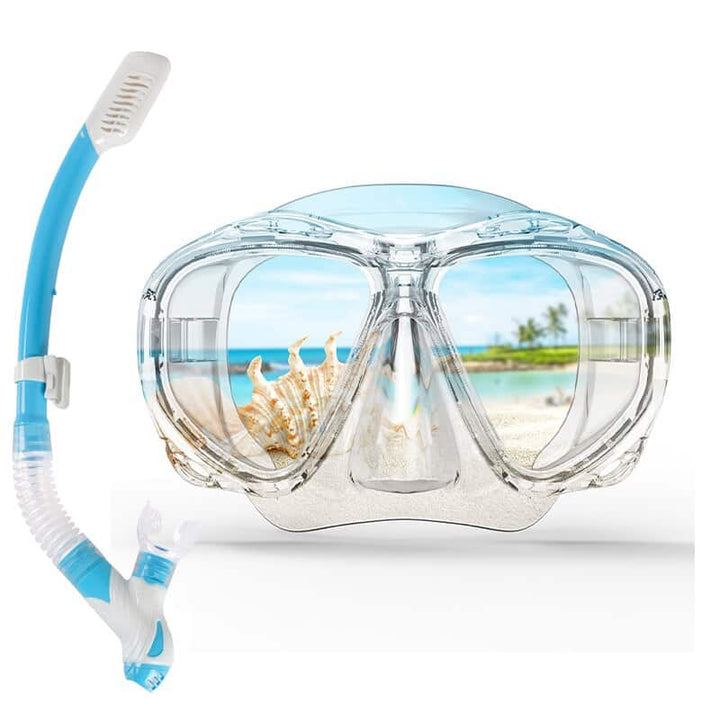Professional Diving Mask with Snorkel - Blue Force Sports