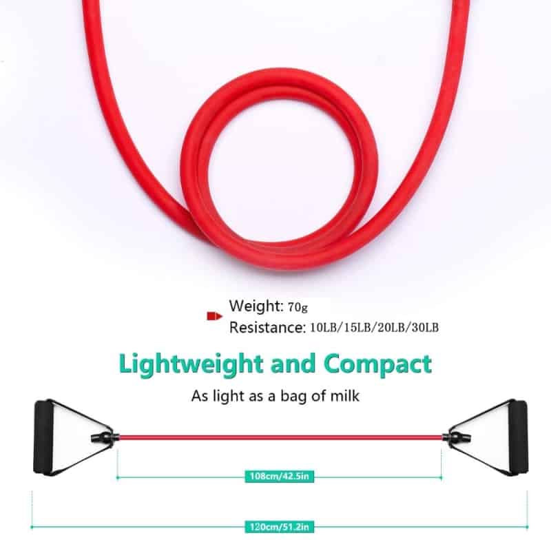 5 Levels Resistance Bands with Handles - Blue Force Sports