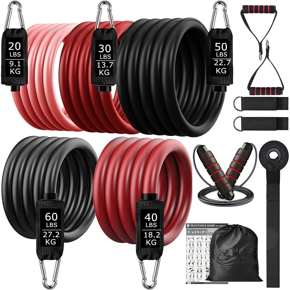 Elastic Resistance Fitness Bands Set - Blue Force Sports