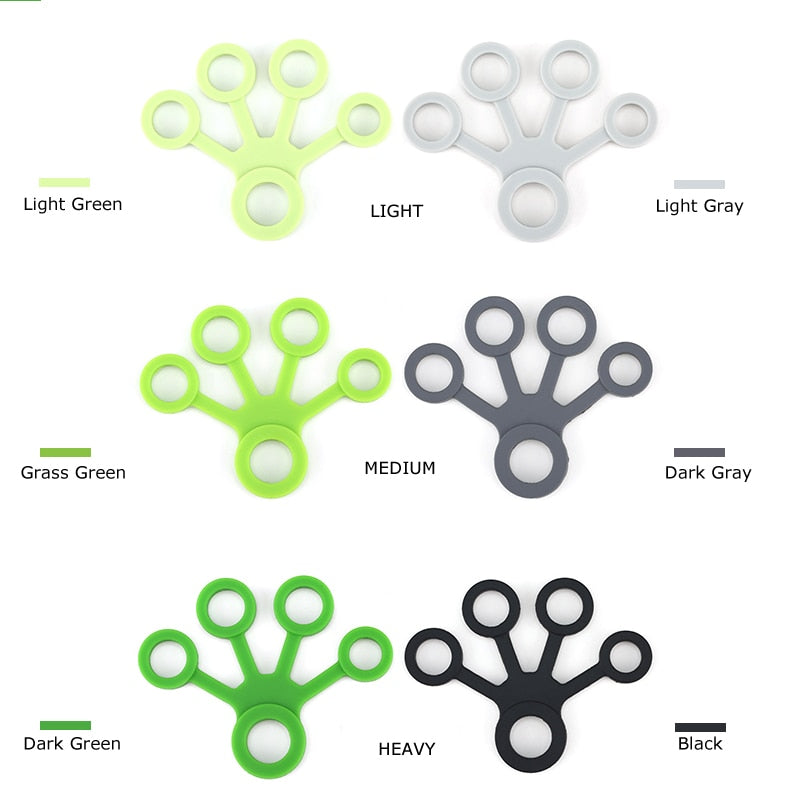 Silicone Finger Resistance Band - Blue Force Sports