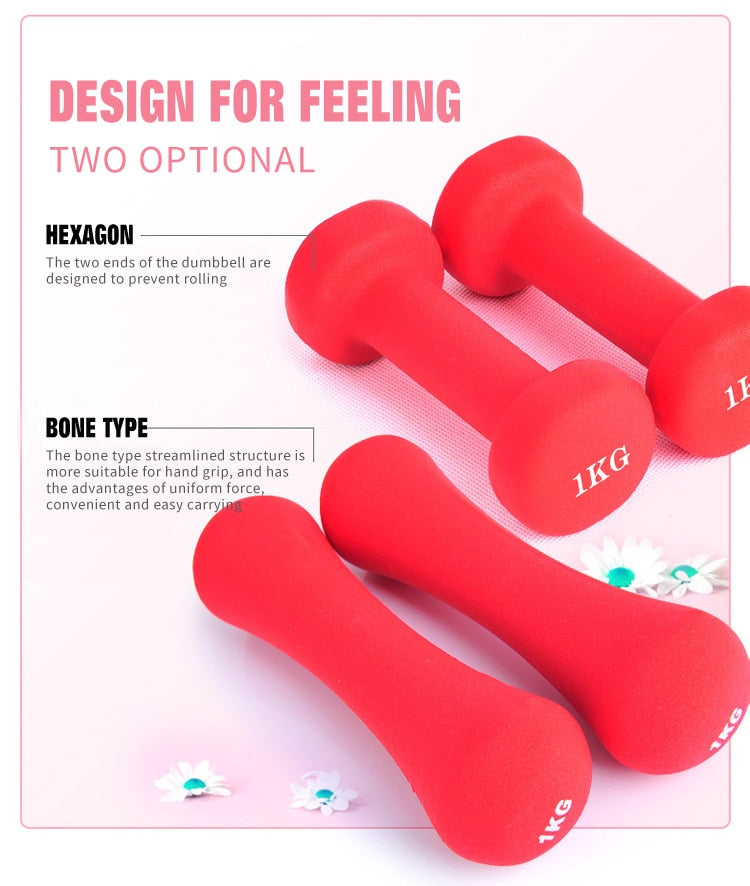1KG Ladies Dumbbells - Blue Force Sports