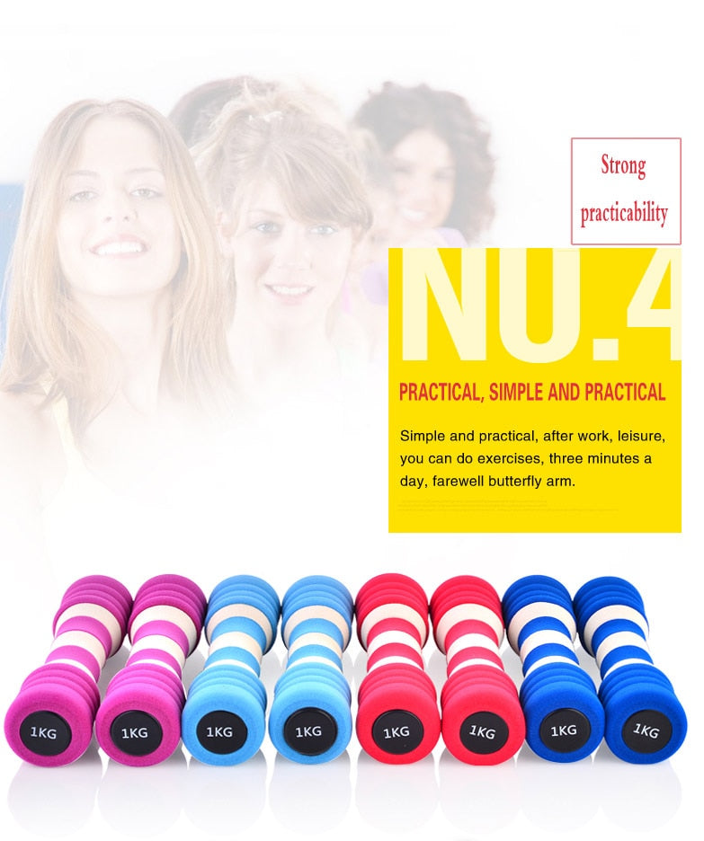 Striped Ladies Dumbbells - Blue Force Sports