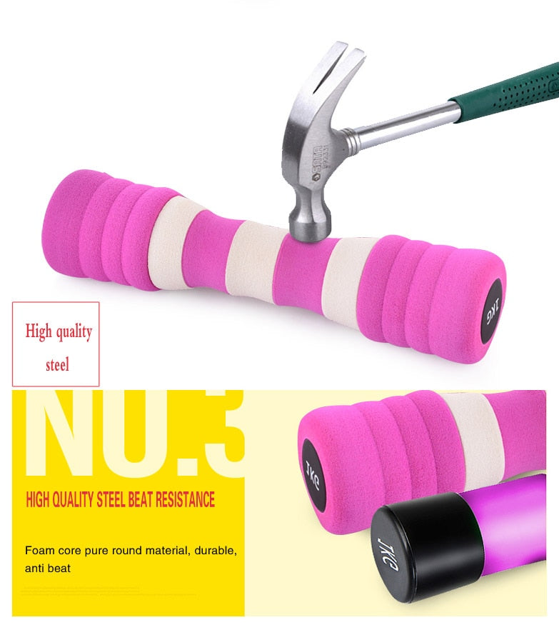 Striped Ladies Dumbbells - Blue Force Sports
