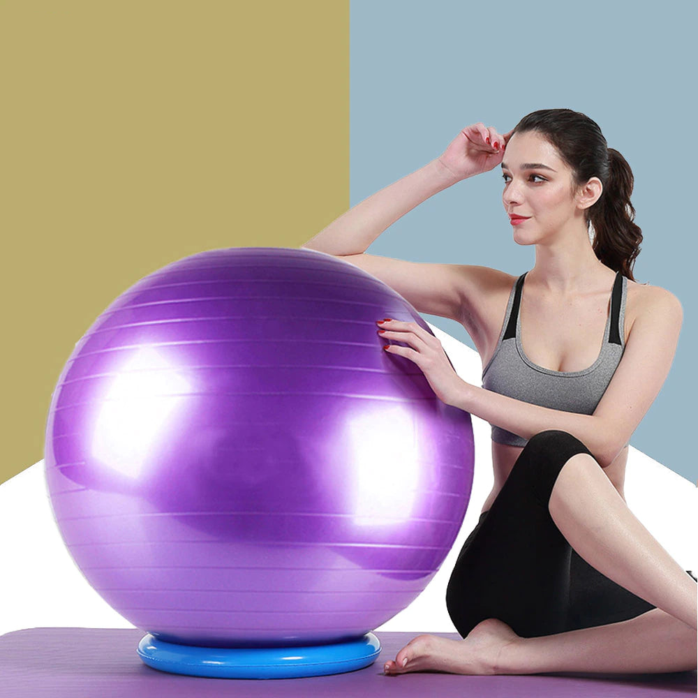Explosion-Proof PVC Yoga Ball - Blue Force Sports
