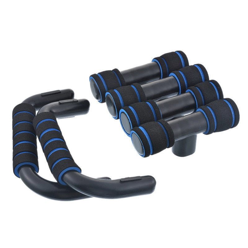Striped Push-Up Stand 2 Pcs Set - Blue Force Sports