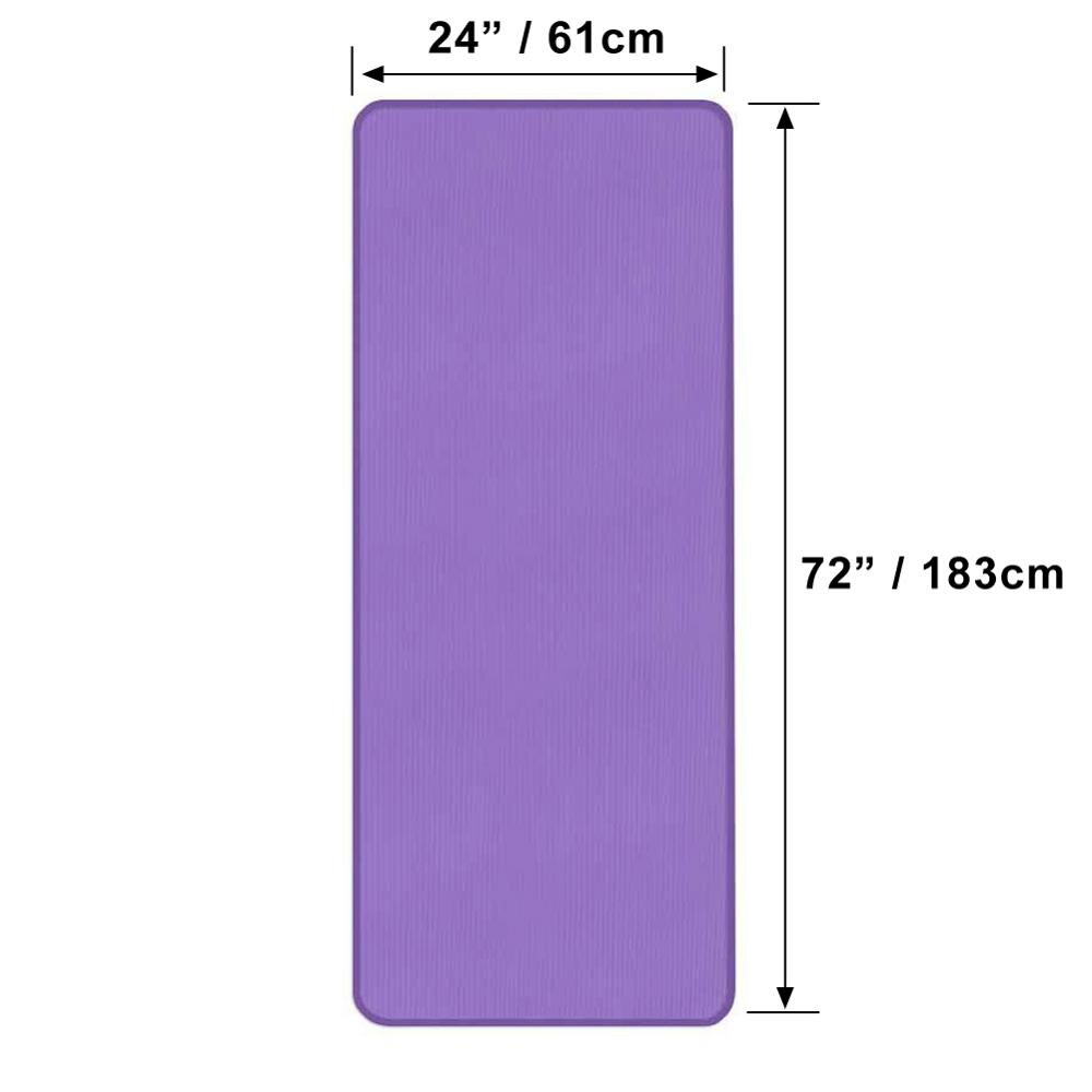 10 mm Durable Yoga Mat - Blue Force Sports