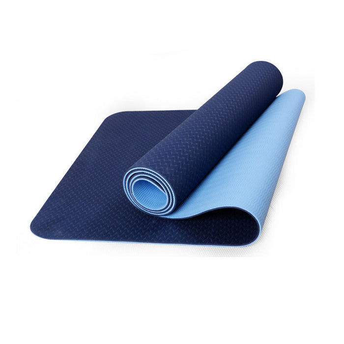 Colorful Thick Non-slip Fitness Mat - Blue Force Sports