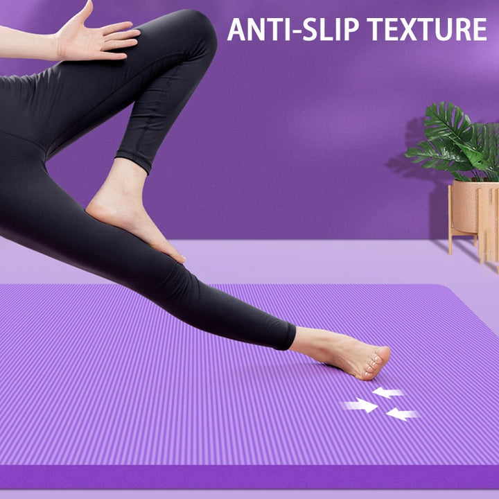 Thick Non-Slip Yoga Mat - Blue Force Sports