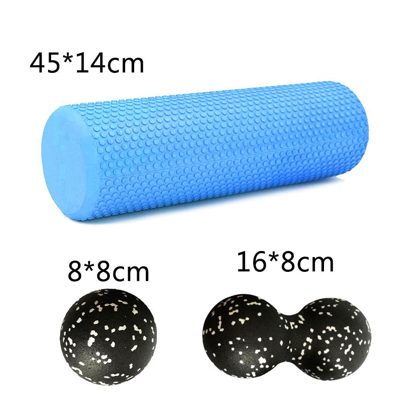 Yoga Massage Foam Roller - Blue Force Sports