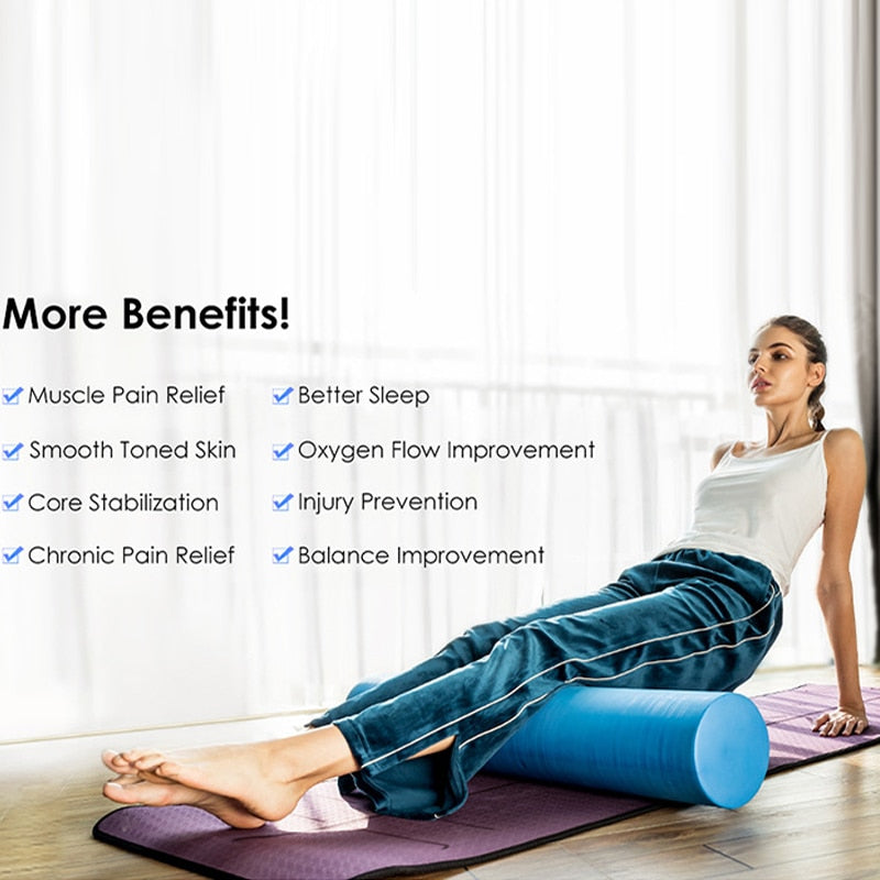 Massage Muscle Solid Roller - Blue Force Sports