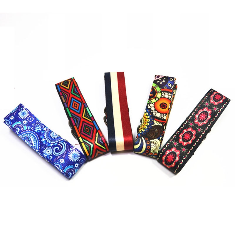 Printed Yoga Stretch Strap - Blue Force Sports