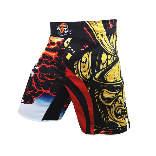 Tiger Muay Thai Printed Trunks - Blue Force Sports