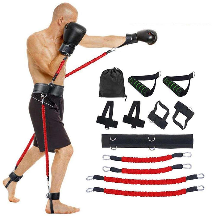 Boxing Trainer with Resistance Bands - Blue Force Sports