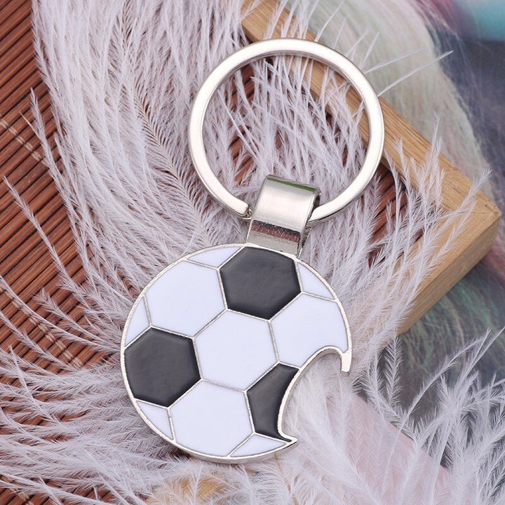 Football Key Chain with Bottle Opener - Blue Force Sports