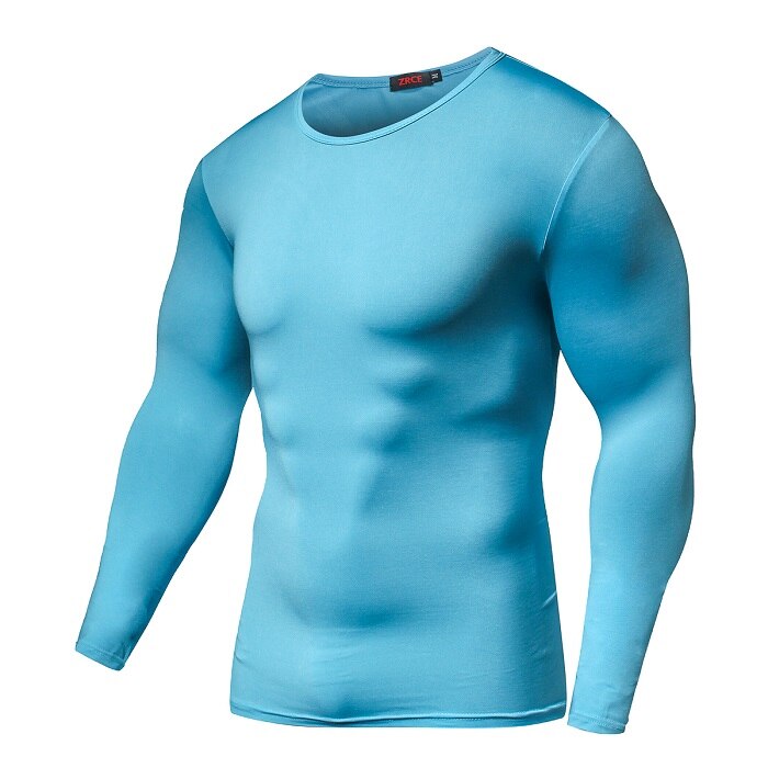 Quick Dry Compression Long Sleeved Shirt - Blue Force Sports