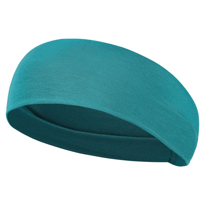 Solid Color Wide Sports Headband - Blue Force Sports