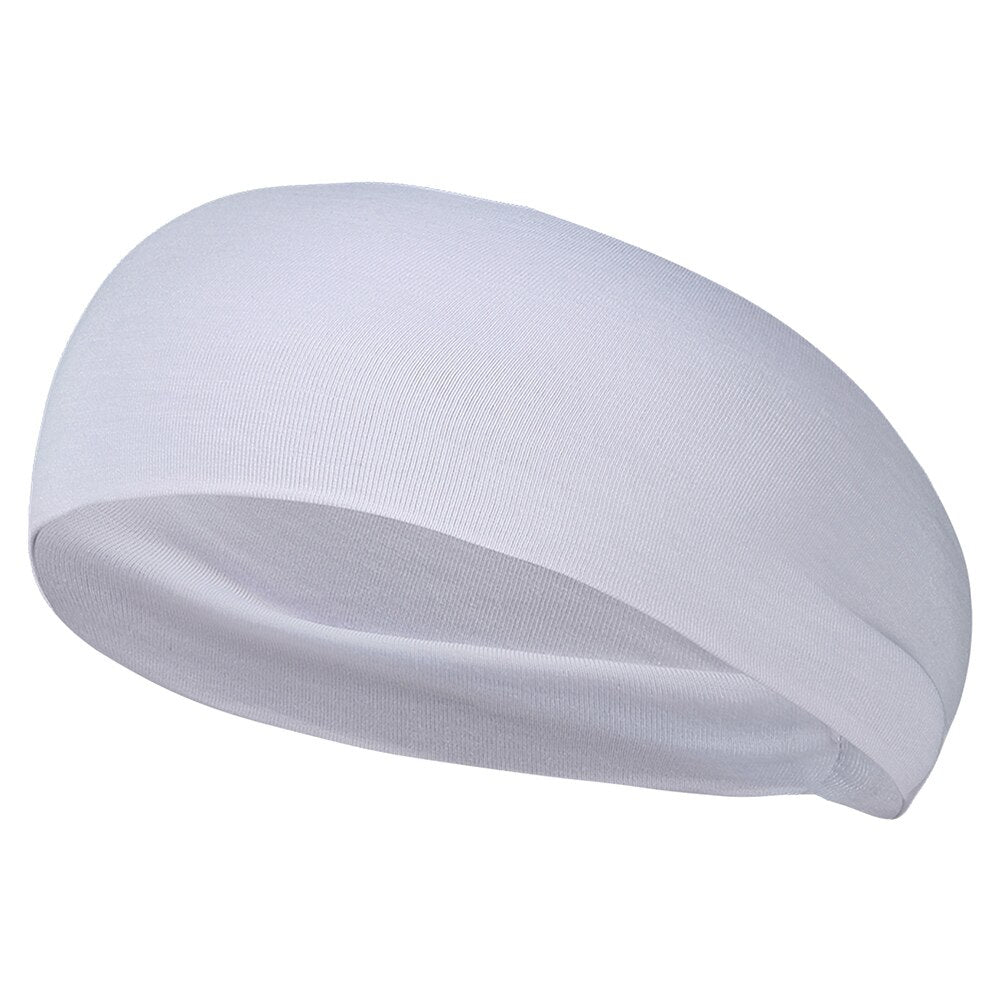 Solid Color Wide Sports Headband - Blue Force Sports