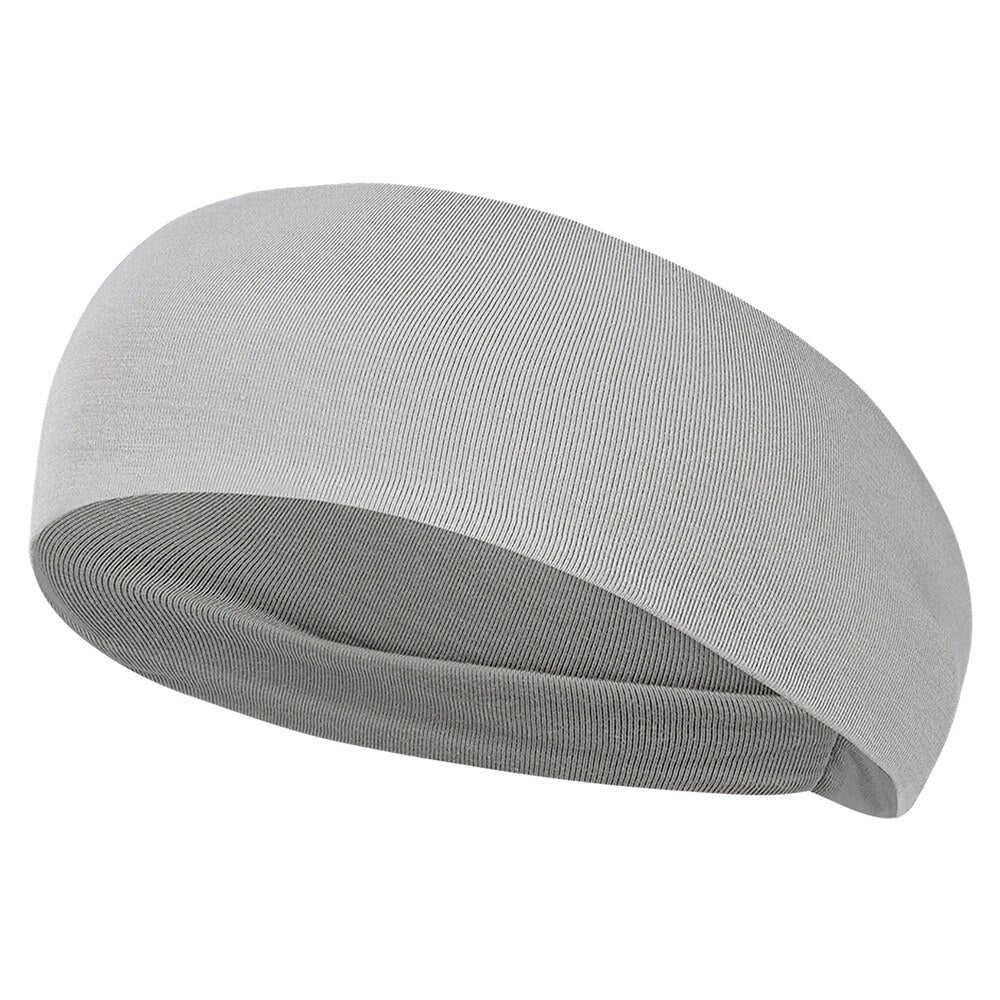 Solid Color Wide Sports Headband - Blue Force Sports