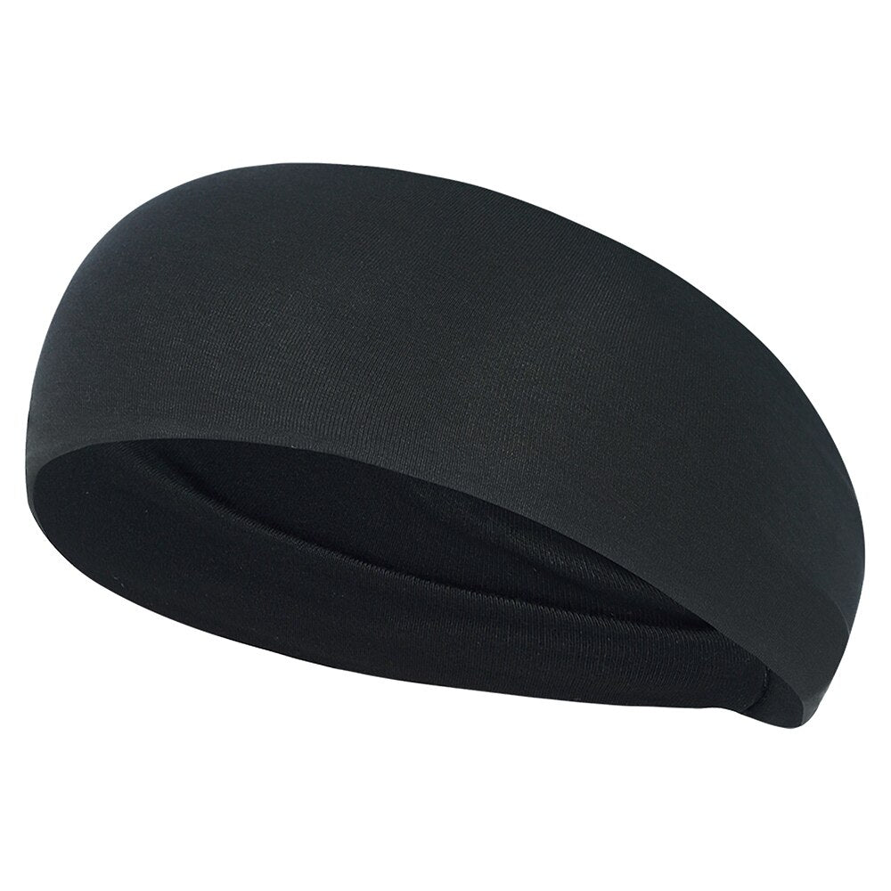 Solid Color Wide Sports Headband - Blue Force Sports
