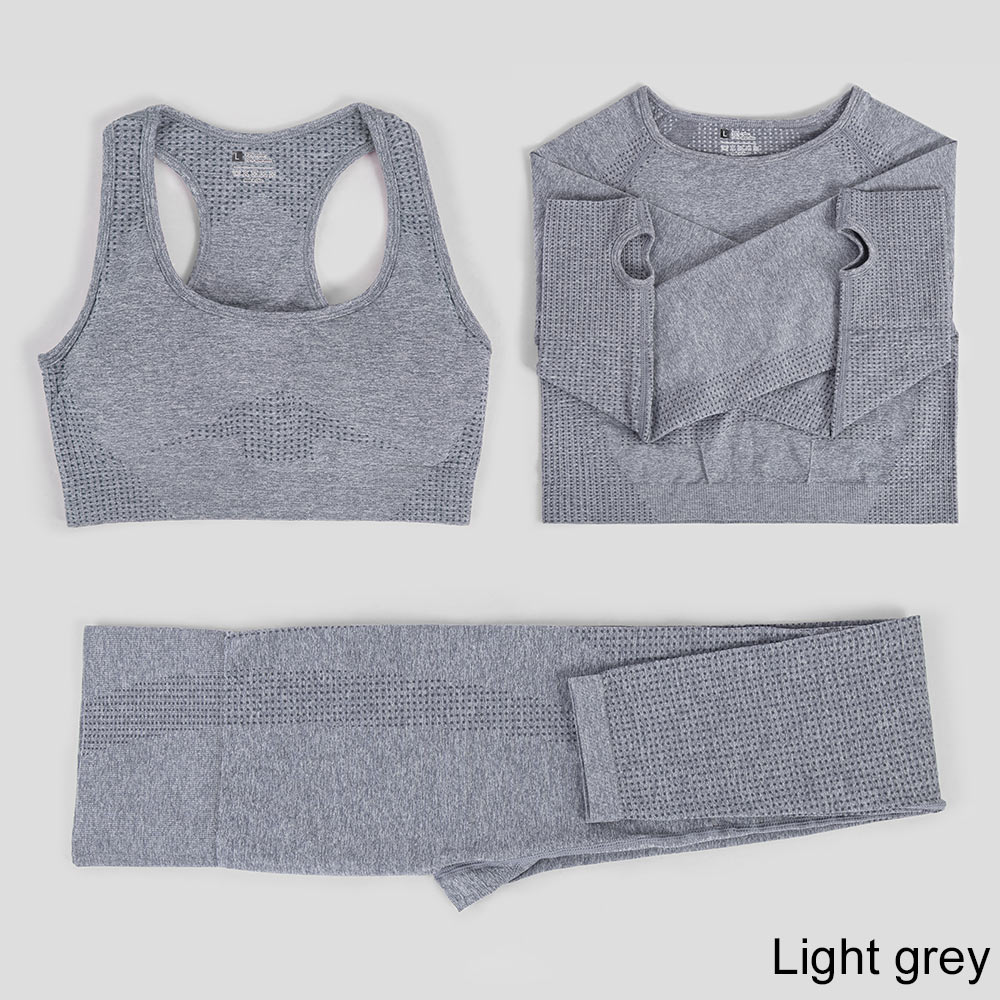 Elastic Seamless Yoga Set for Women - Blue Force Sports
