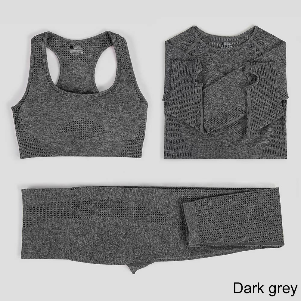 Elastic Seamless Yoga Set for Women - Blue Force Sports