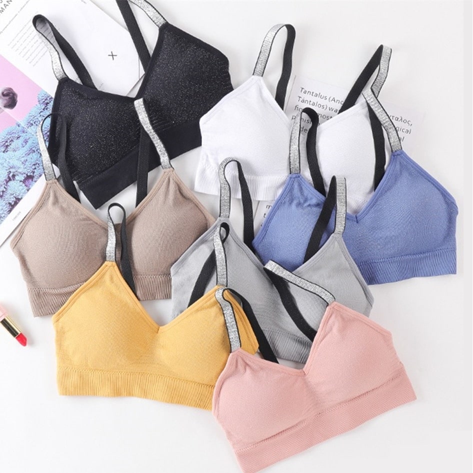 Quick Dry Padded Seamless Sport Bra for Women - Blue Force Sports