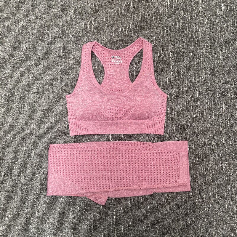 Women's Seamless Fitness Clothing Set - Blue Force Sports