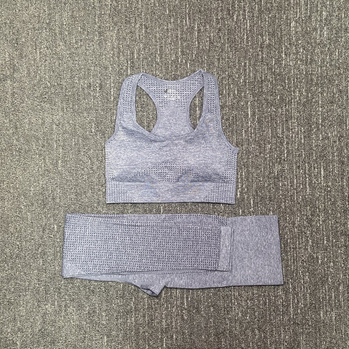 Women's Seamless Fitness Clothing Set - Blue Force Sports