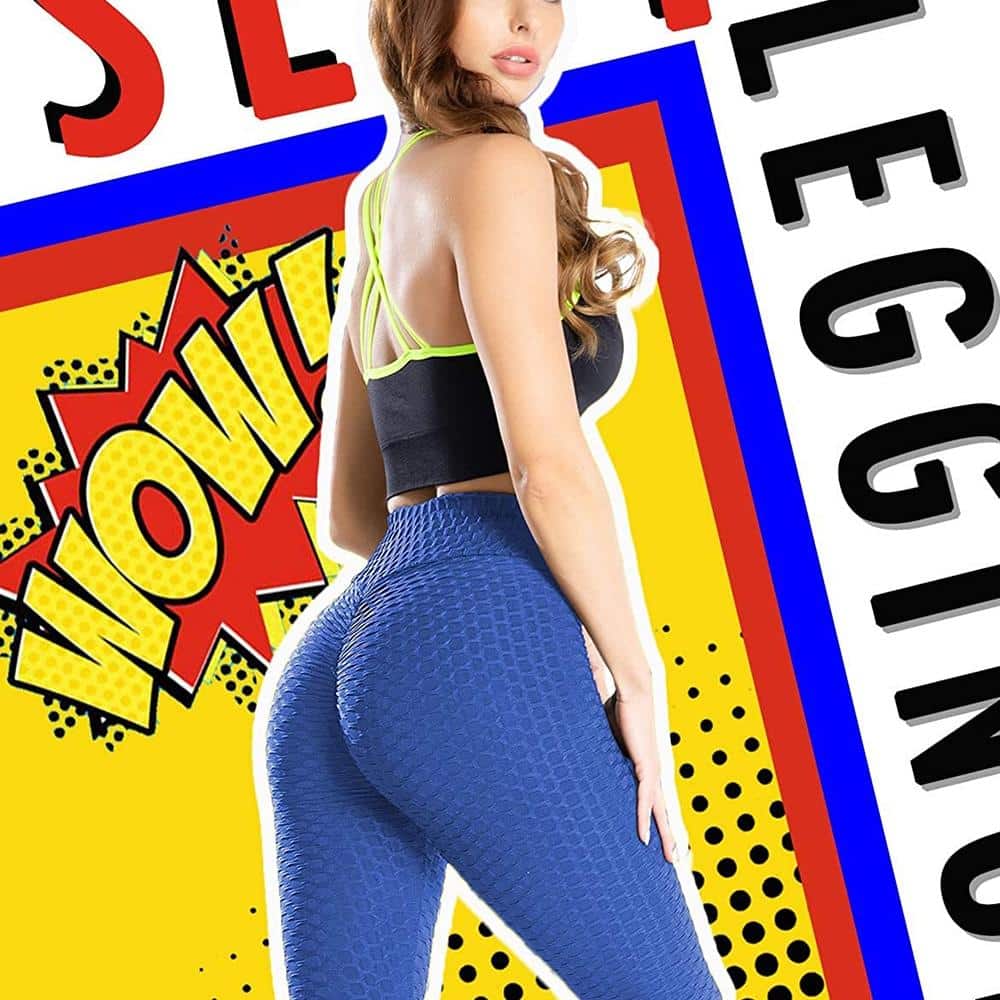 Women's Ruched Push-Up High Waisted Yoga Pants - Blue Force Sports