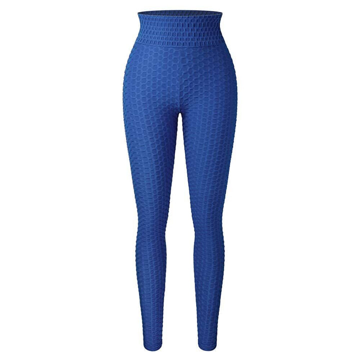 Women's Ruched Push-Up High Waisted Yoga Pants - Blue Force Sports