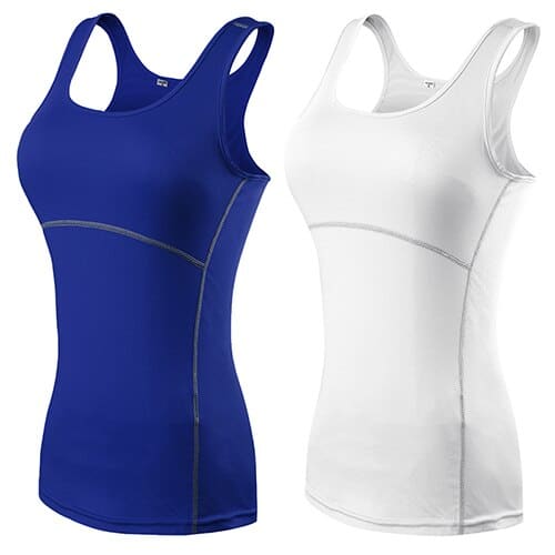 Women's Solid Color Sports Tank Top - Blue Force Sports
