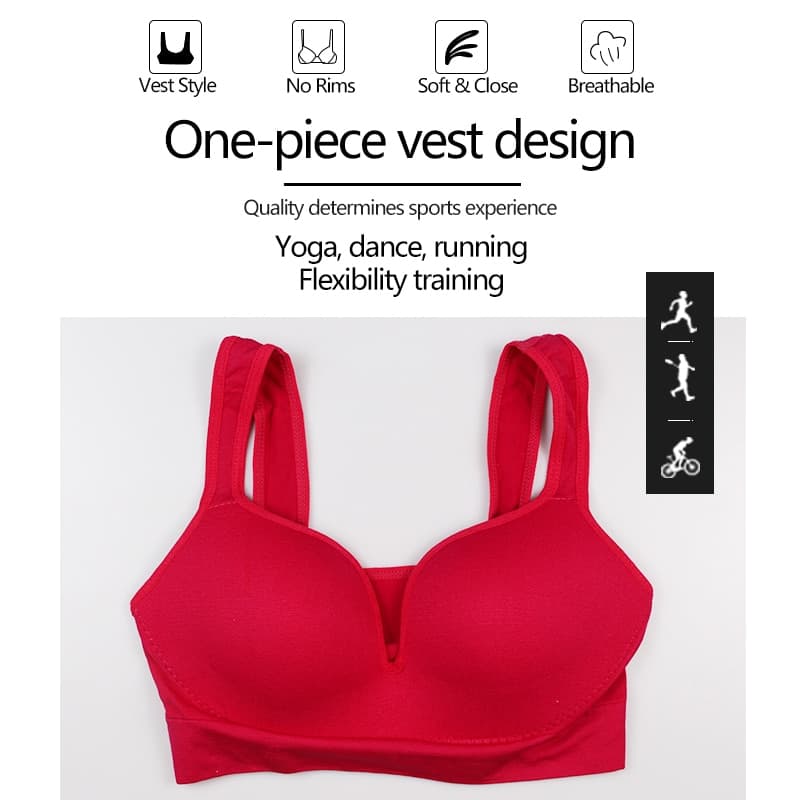 Women's Yoga Wireles Seamless Push Up Bra - Blue Force Sports