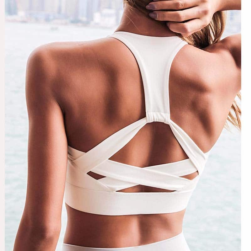 Women's Push-Up Running Bra - Blue Force Sports