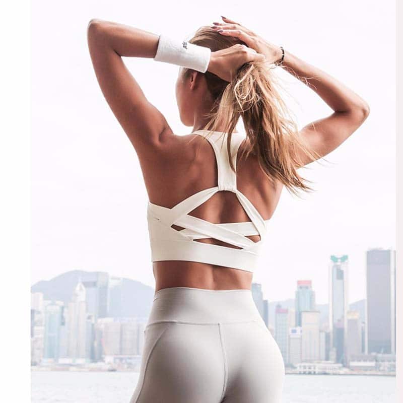 Women's Push-Up Running Bra - Blue Force Sports
