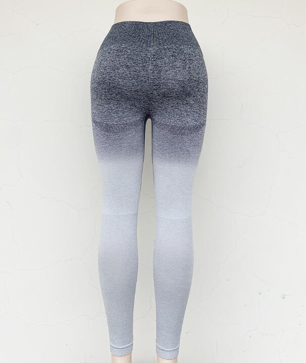 Women's Gradient Color Leggings - Blue Force Sports