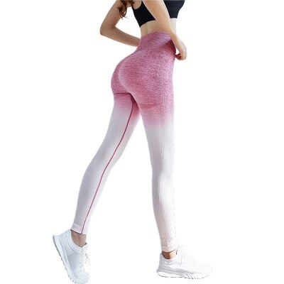 Women's Gradient Color Leggings - Blue Force Sports